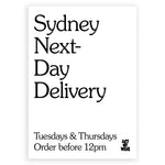 NEXT DAY DELIVERY SYDNEY