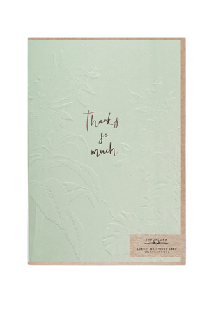 Deluxe Greeting Card - 'Thanks so much'