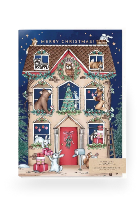 Deluxe Greeting Card - 'Merry Christmas!'
