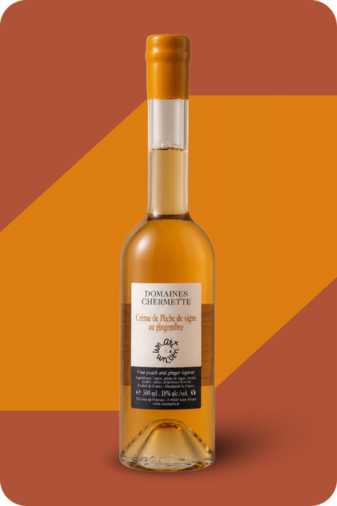 Pierre-Marie Chermette Crème de Pêche de Vigne au Gingembre Liqueur 500ml